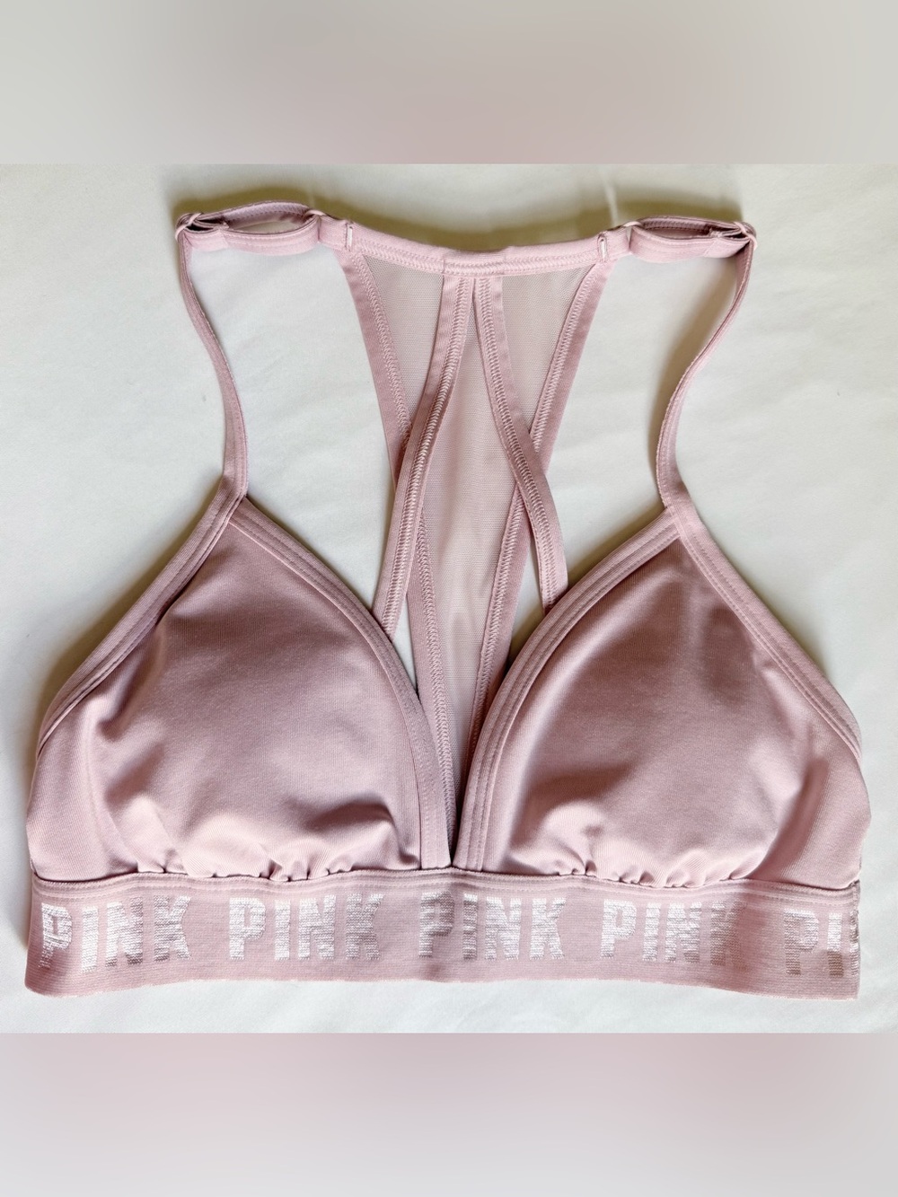 Victoria's Secret PINK Sport-Light Pink Racerback Sports Bra